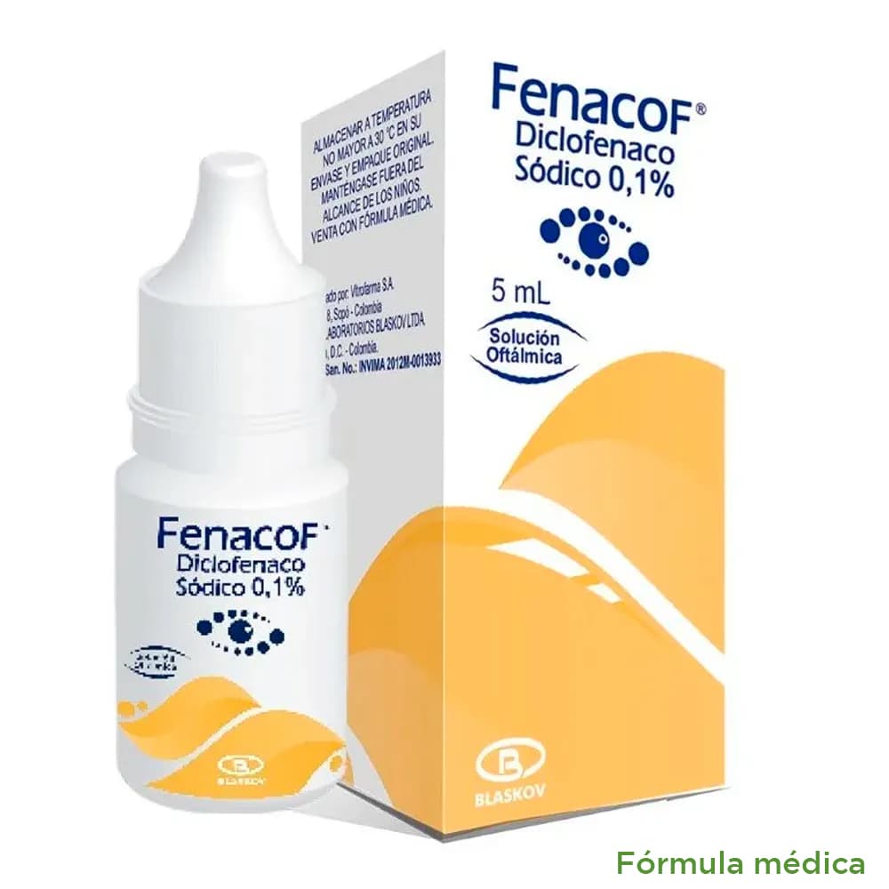 Fenacof 1Mg/Ml(0.1%) Solución Oftalmologica Frasco X 5Ml