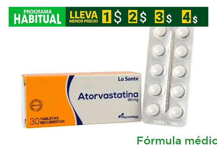 Atorvastatina 40Mg Tabletas Recubiertas Caja X 30 La Sante
