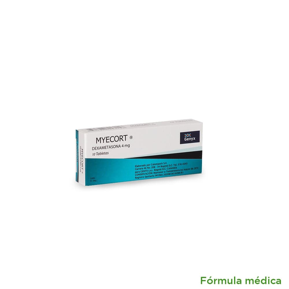 Myecort 4Mg Tabletas Caja X 10