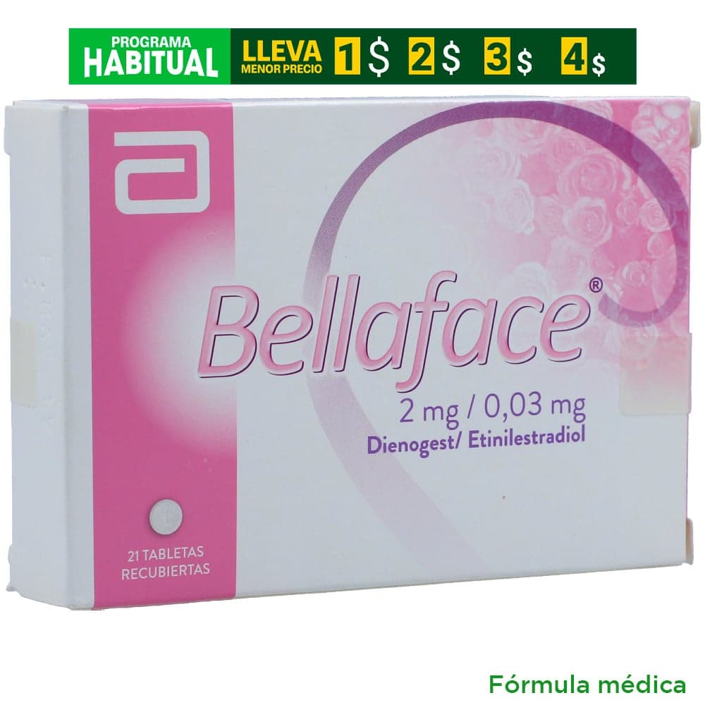 Bellaface (2+0.03)Mg Tabletas Recubiertas Caja X 21