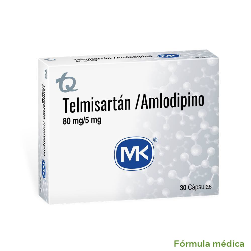 Amlodipino+Telmisartan (5+80)Mg Capsulas Caja X 30 Mk
