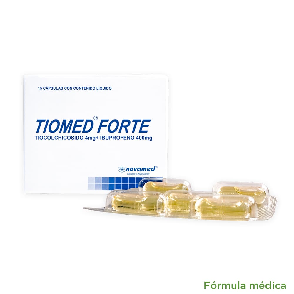Tiomed Forte (400+4)Mg Cápsulas Caja X 15