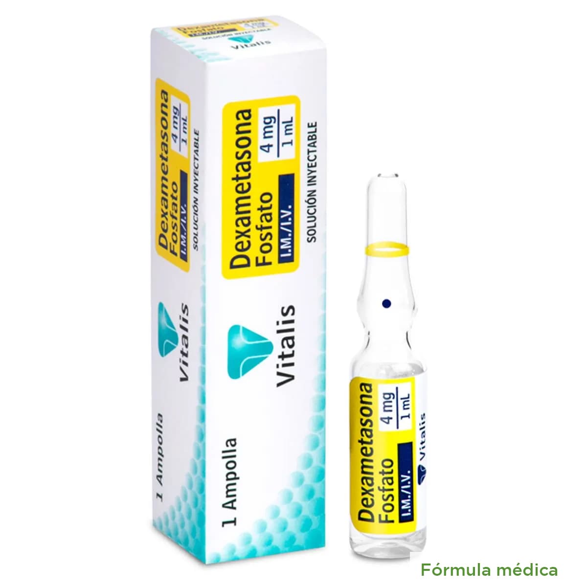 Dexametasona 4Mg/Ml Solucion Inyectabletasle Cajas X 1Ampolla X 1Ml Vitalis