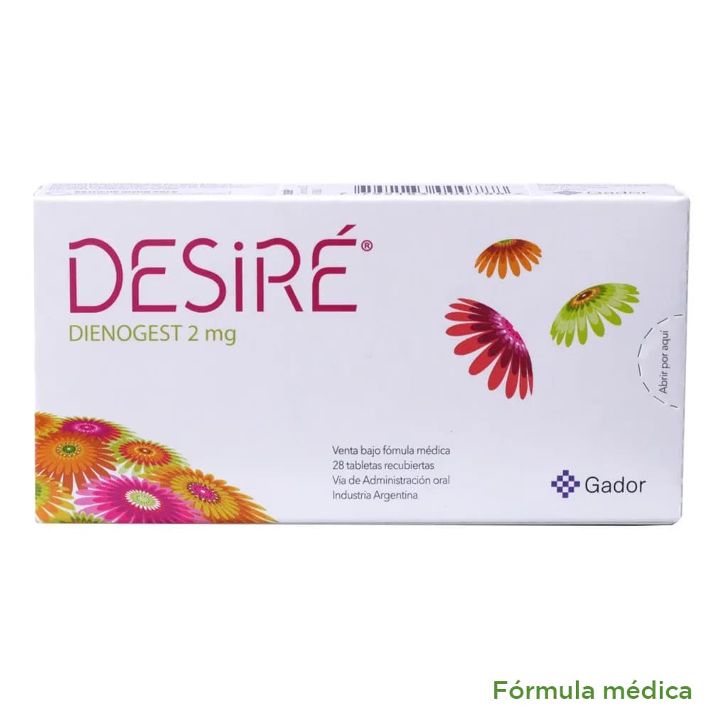 Desire 2Mg Tabletas Recubiertas Caja X 28