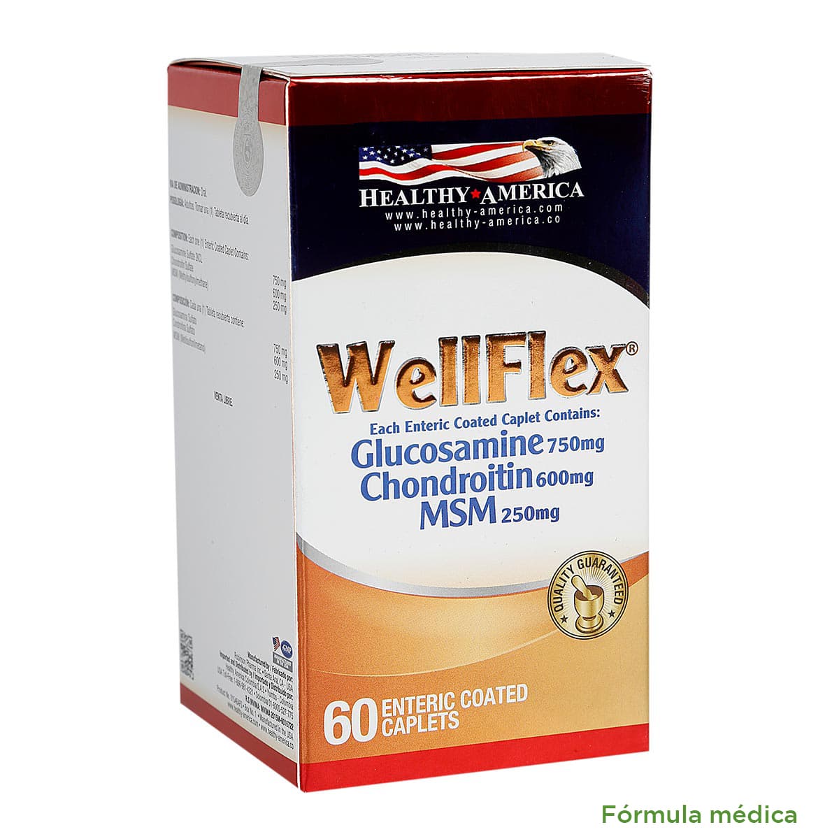 Wellflex (600+750+250)Mg Tabletas Liberación Retardada Frasco X 60