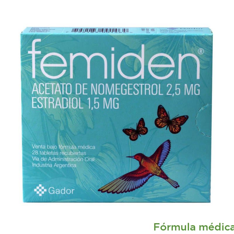 Femiden (1.5+2.5)Mg Tabletas Recubiertas Cajas X 28