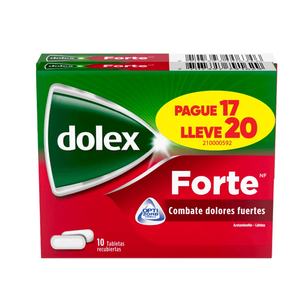Dolex Forte Pag 17 Llev 20 (500+65)Mg Tableta Rec Paquete
