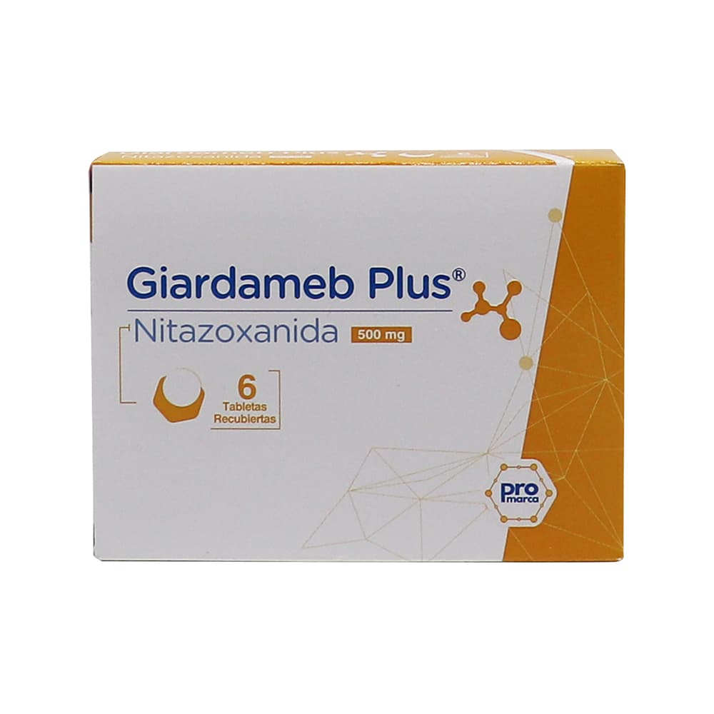 Giardameb Plus 500Mg Tabletas Recubiertas Caja X 6