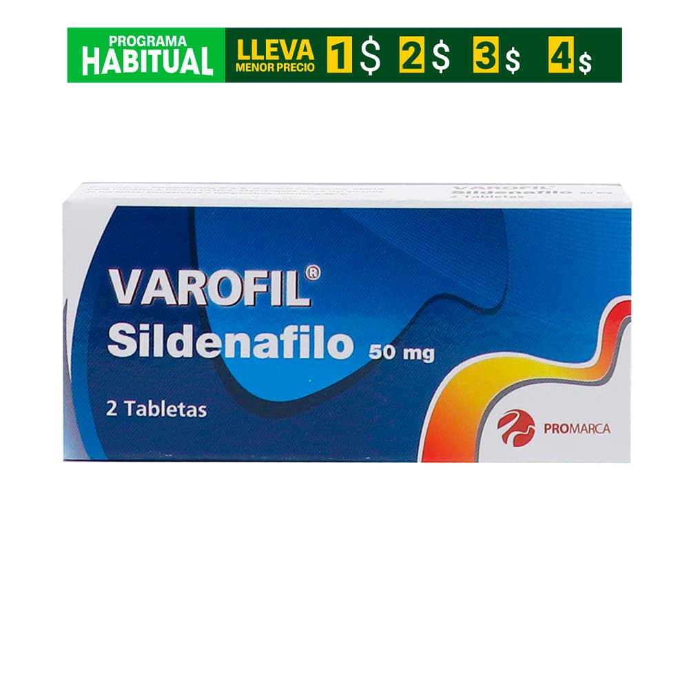 Varofil 50Mg Tabletas Caja X 2