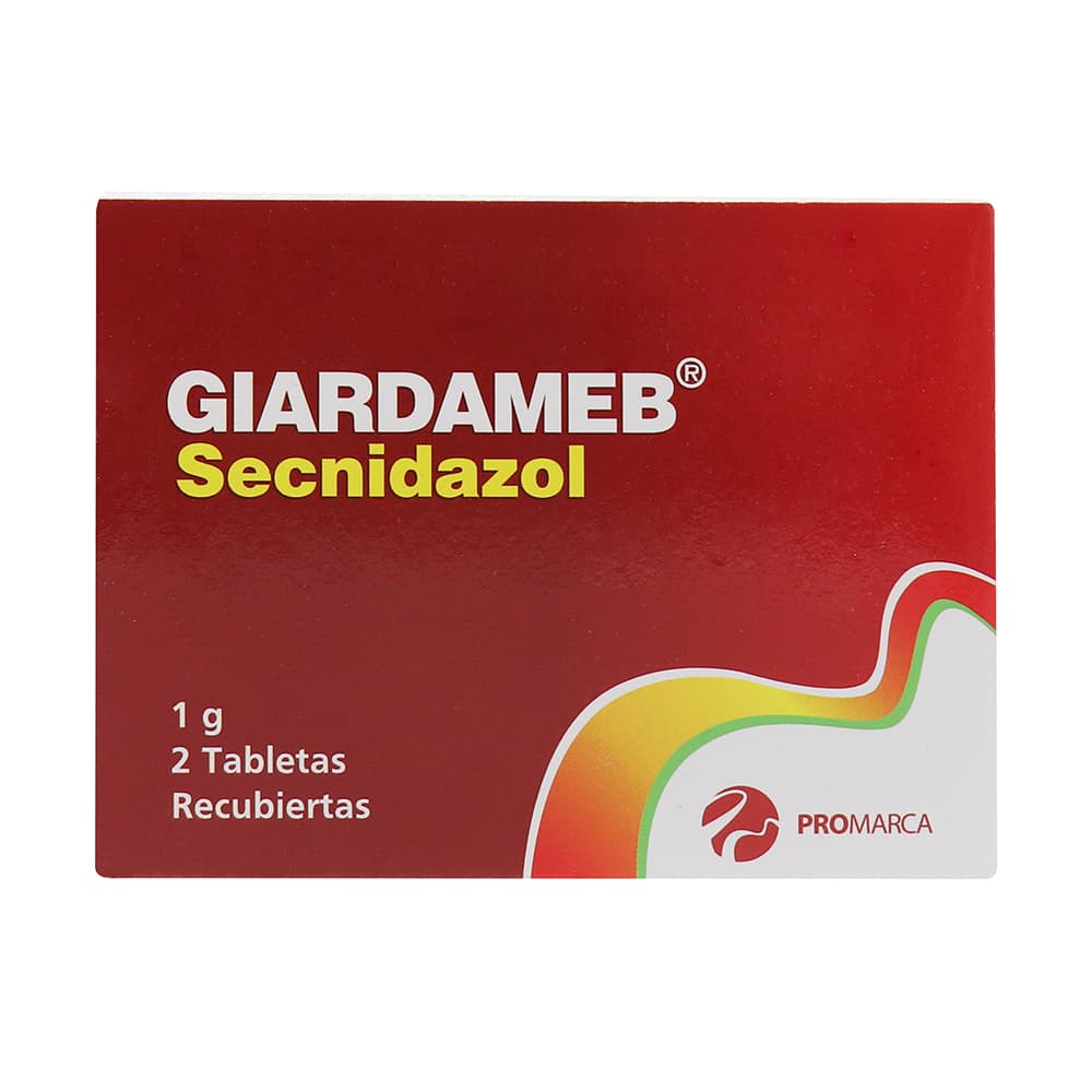 Giardameb 1000Mg Tabletas Caja X 2