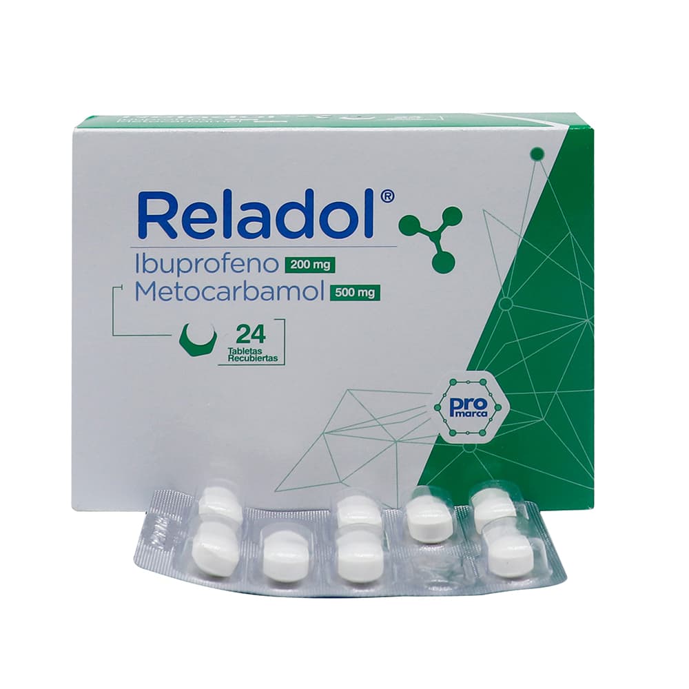 Reladol (200+500)Mg Tabletas Recubierta Caja X 24