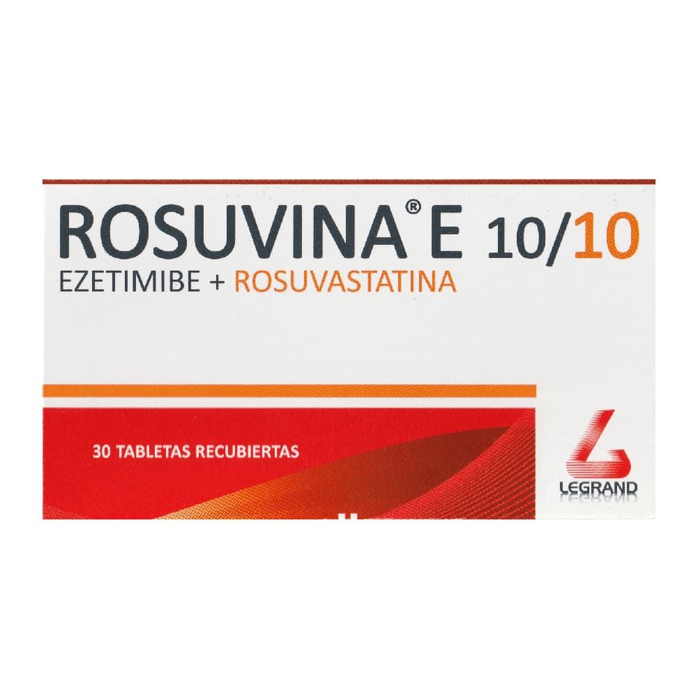 Rosuvina E (10+10)Mg Tabletas Recubiertas Caja Por 30
