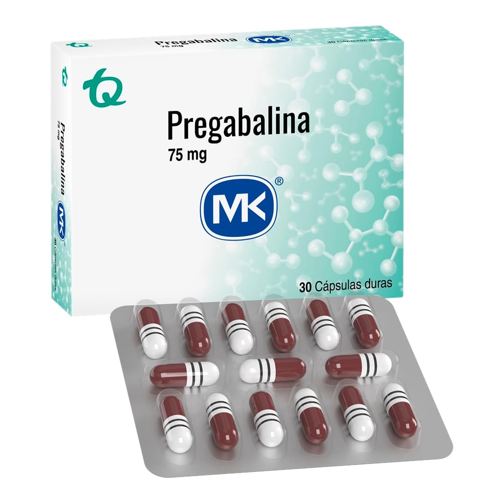 Pregabalina 75Mg Capsulas Caja Por 30 Mk