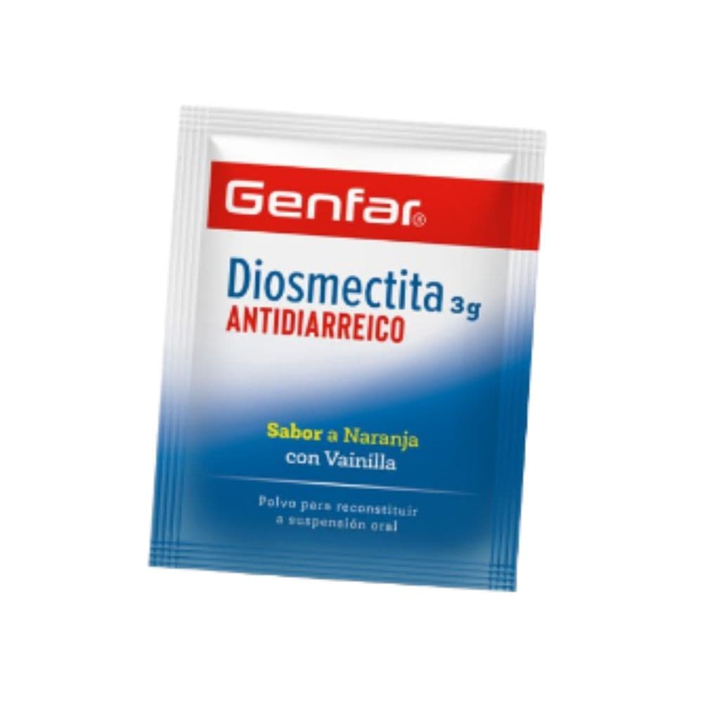 Diosmectita 3Gr/Sob Polv Susp Oral Sobre Genfar Naranja