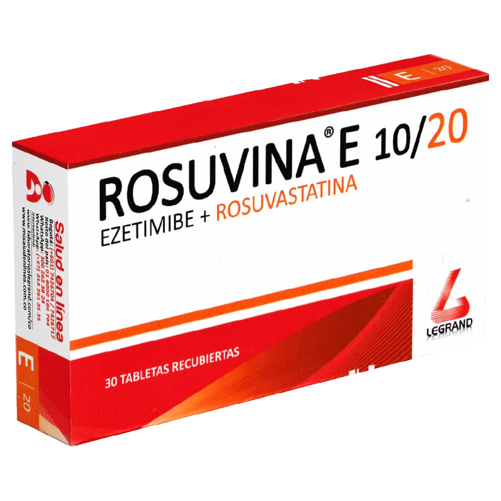 Rosuvina E (10+20)Mg Tab Rec Caja 30
