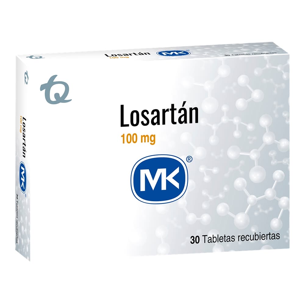 Losartan 100Mg Tab Rec Caj X 30 Mk