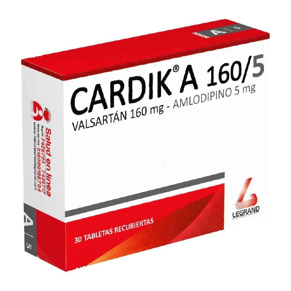 Cardik A (5+160)Mg Tableta Recubierta Caja Por 30
