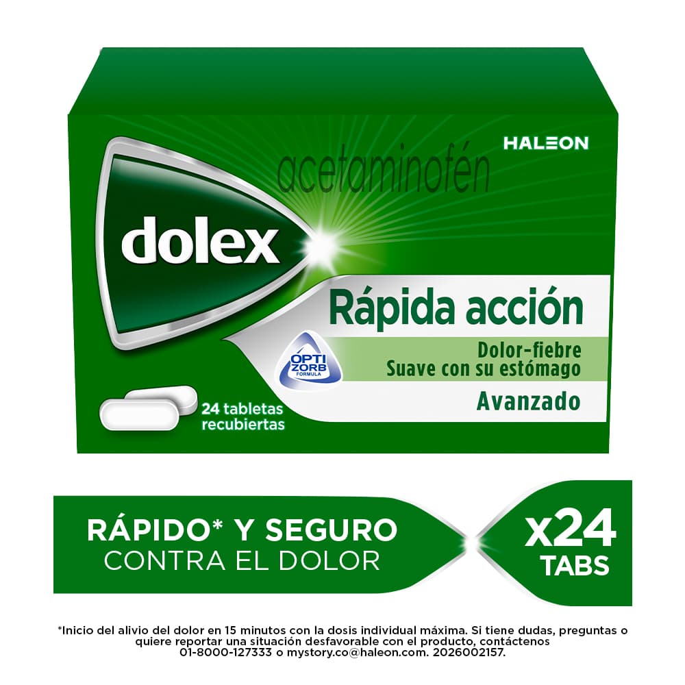 Dolex Avanzado 500Mg Tableta Recubierta Frasco Por 24