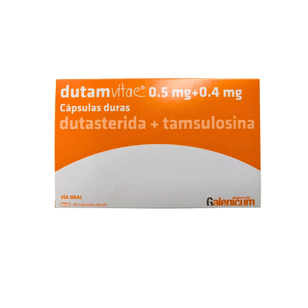 Dutasterida 0.5 Mg + Tamsulosina 0.4 Mg | Dutamvitae Caja X30