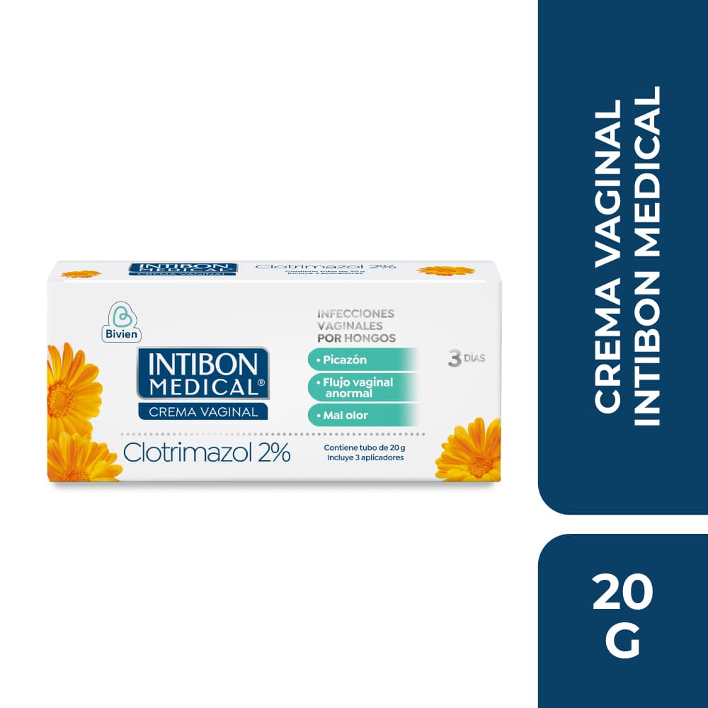 Intibon Medical 2% Crem Vag Tub X 20Gr + 3Aplic