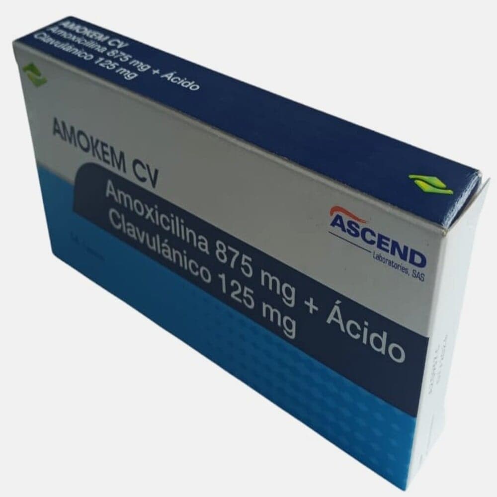 Amokem Cv (875+125)Mg Tabletas Recubiertas Caja Por 14