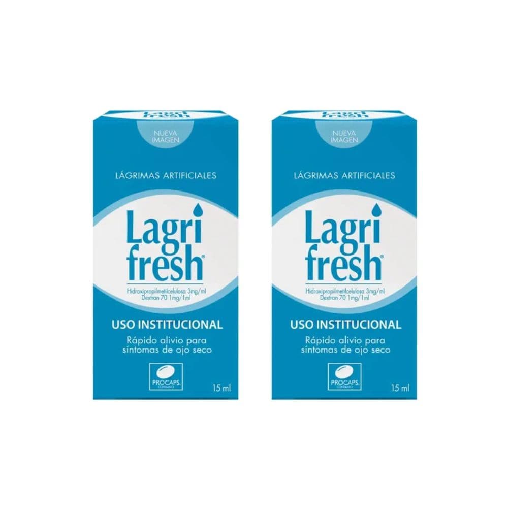 Promo Lagrifresh 2X1 (1+3)Mg/Ml(0.1+0.3)% Solución Oftálmica Paquete Por 2Frascos Por 15Ml