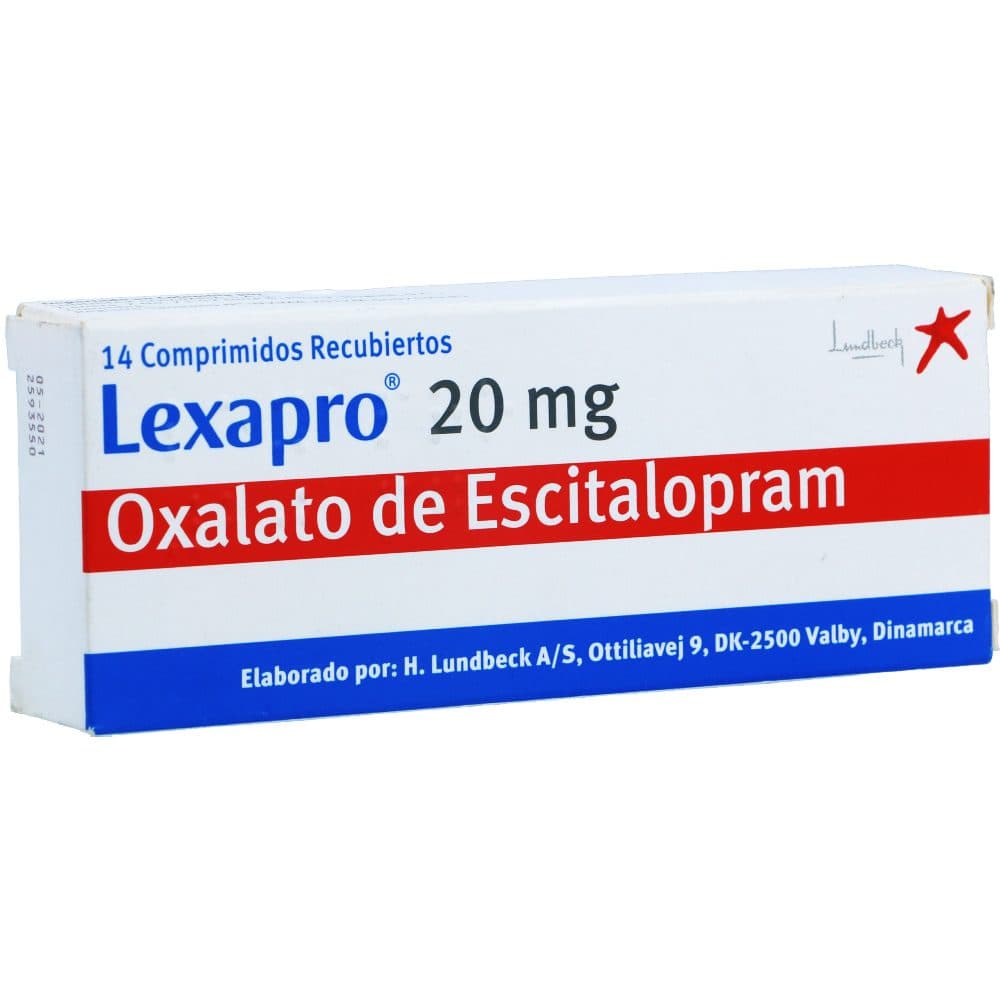 Lexapro Tabletas Recubiertas 20Mg Caja X 14