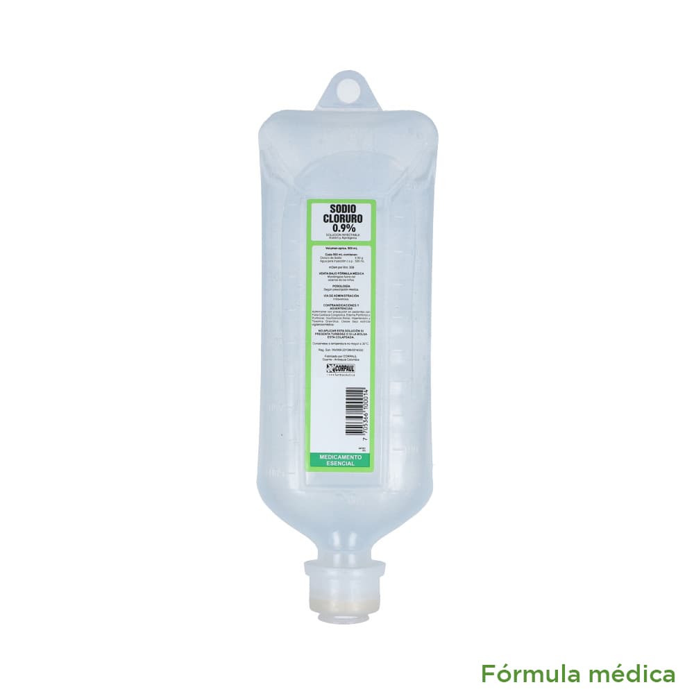 Sodio Cloruro 0.9% Sol Iny Bol X 500Ml Corpaul