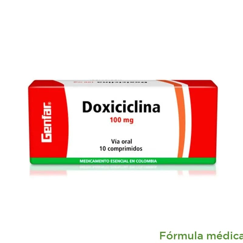 Doxiciclina 100Mg Tabletas Caja X 10 Genfar
