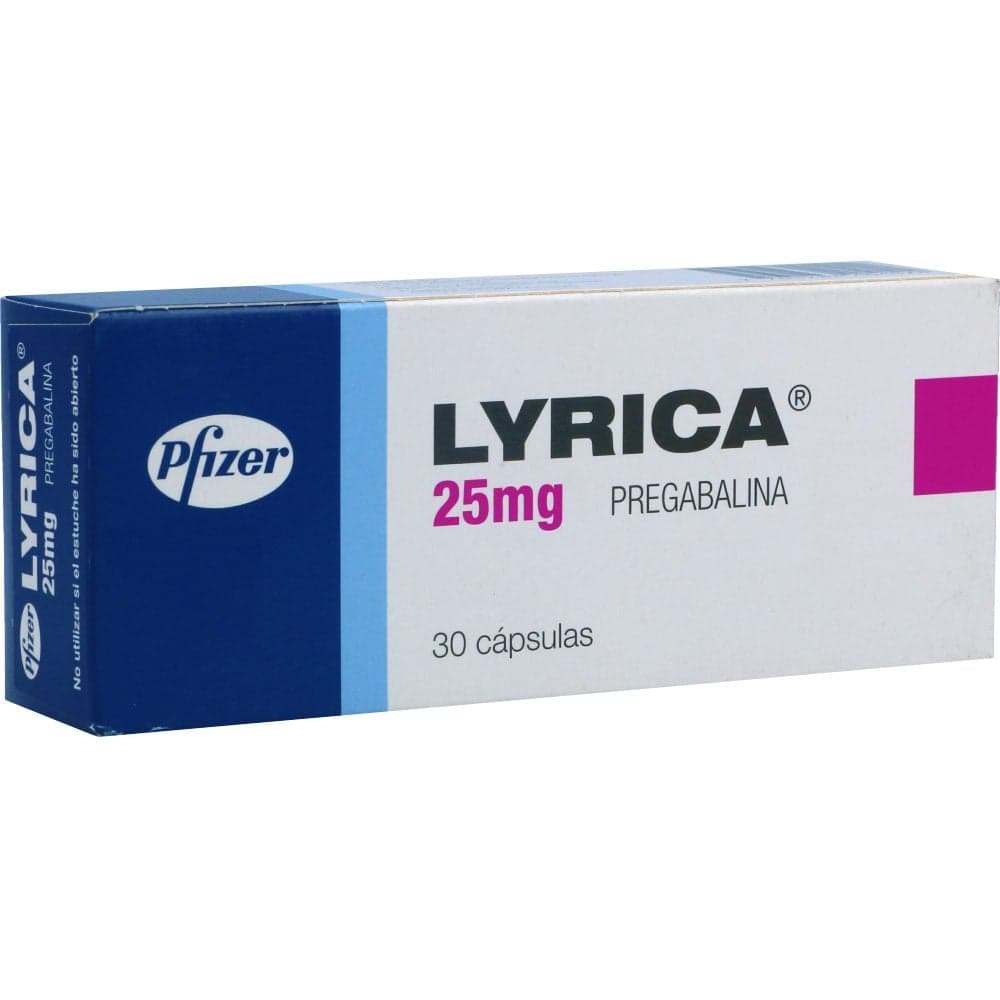 Lyrica Cápsulas 25Mg Caja X 30
