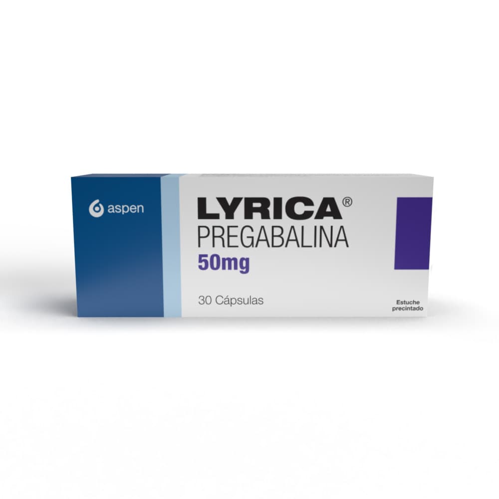Lyrica Pregabalina Cápsulas 50Mg Caja X 30