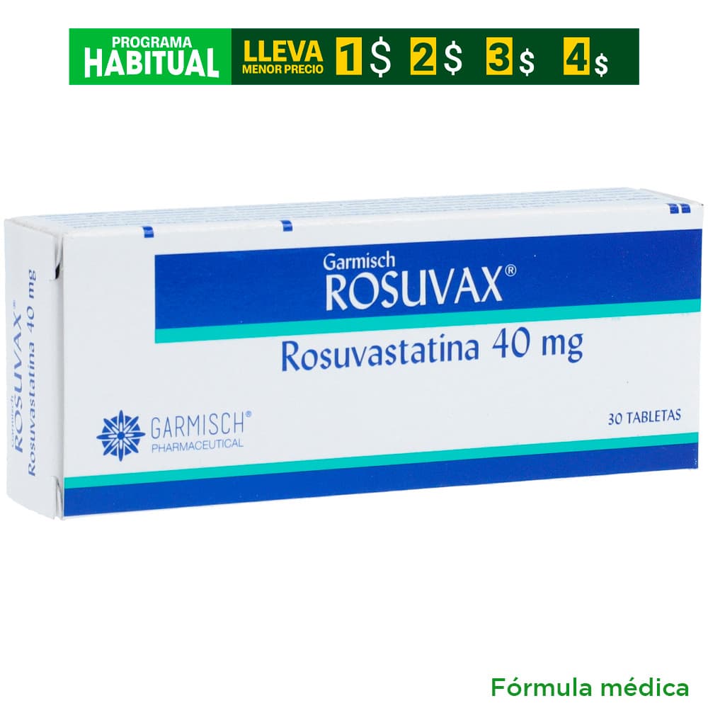 Rosuvax 40 Mg Tableta Caja X 30