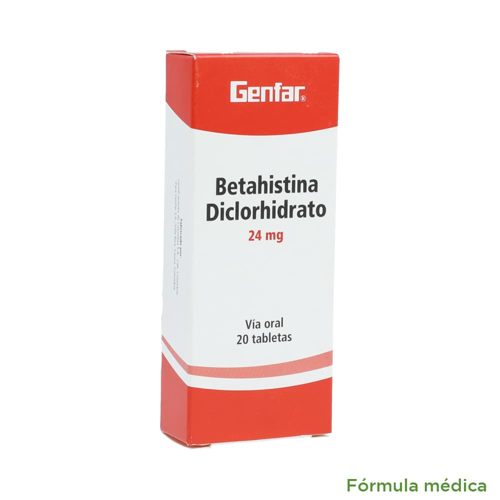Betahistina Tabletas 24Mg Caja X 20