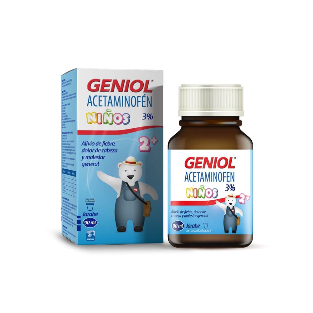 Geniol Niños 2+ Jarabe 3% Frasco X 90 Ml
