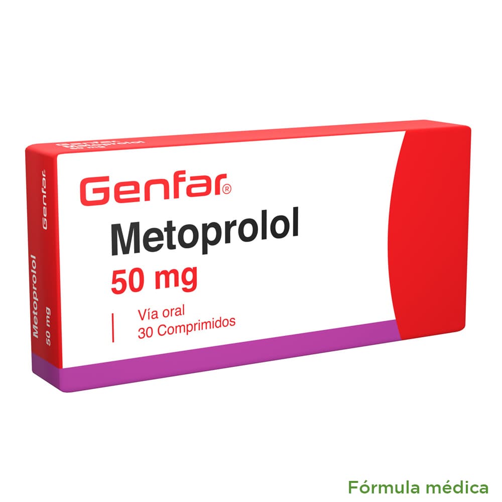 Metoprolol 50Mg Tabletas Caja X 30 Genfar