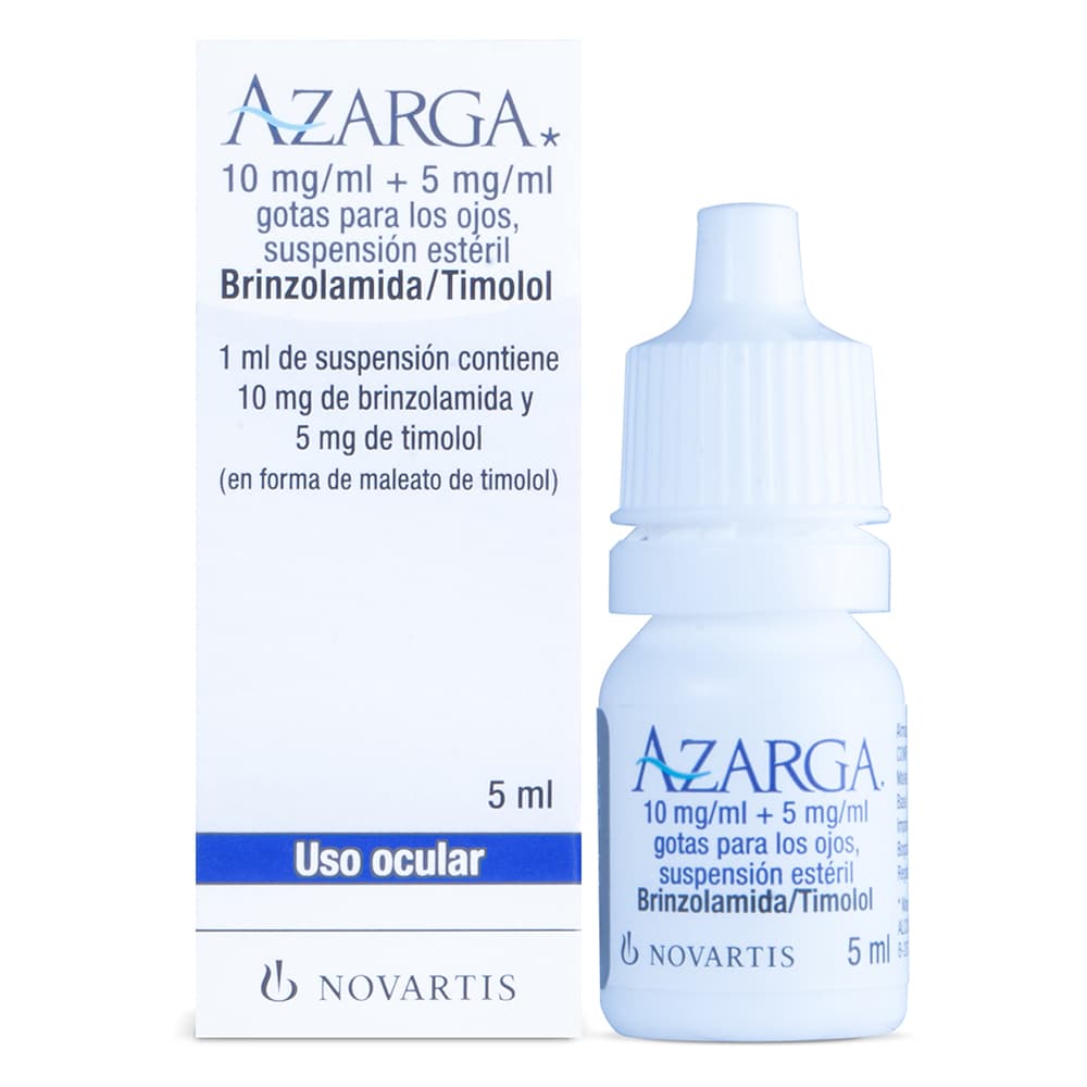 Azarga Suspensión Oftalmológica Estéril (10Mg+5Mg)/Ml Frasco X 5Ml