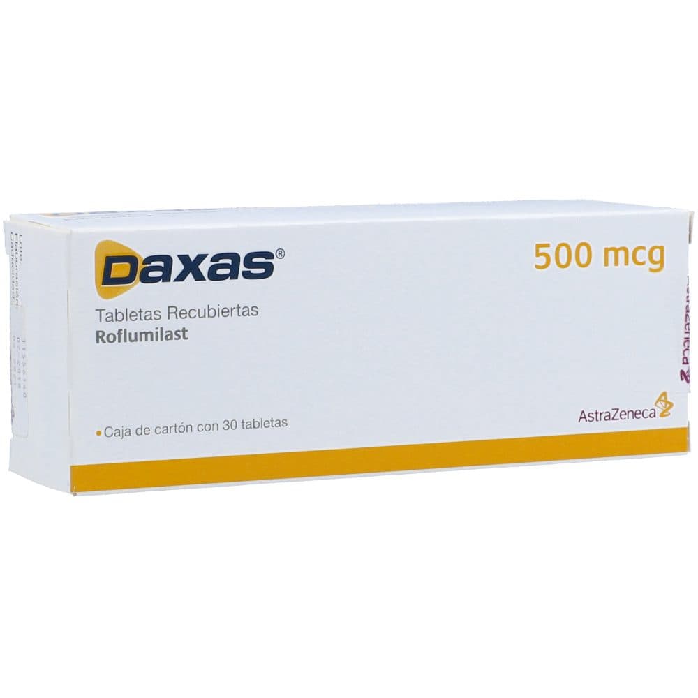 Daxas 500Mcg Caja X 30 Tabletas Recubiertas