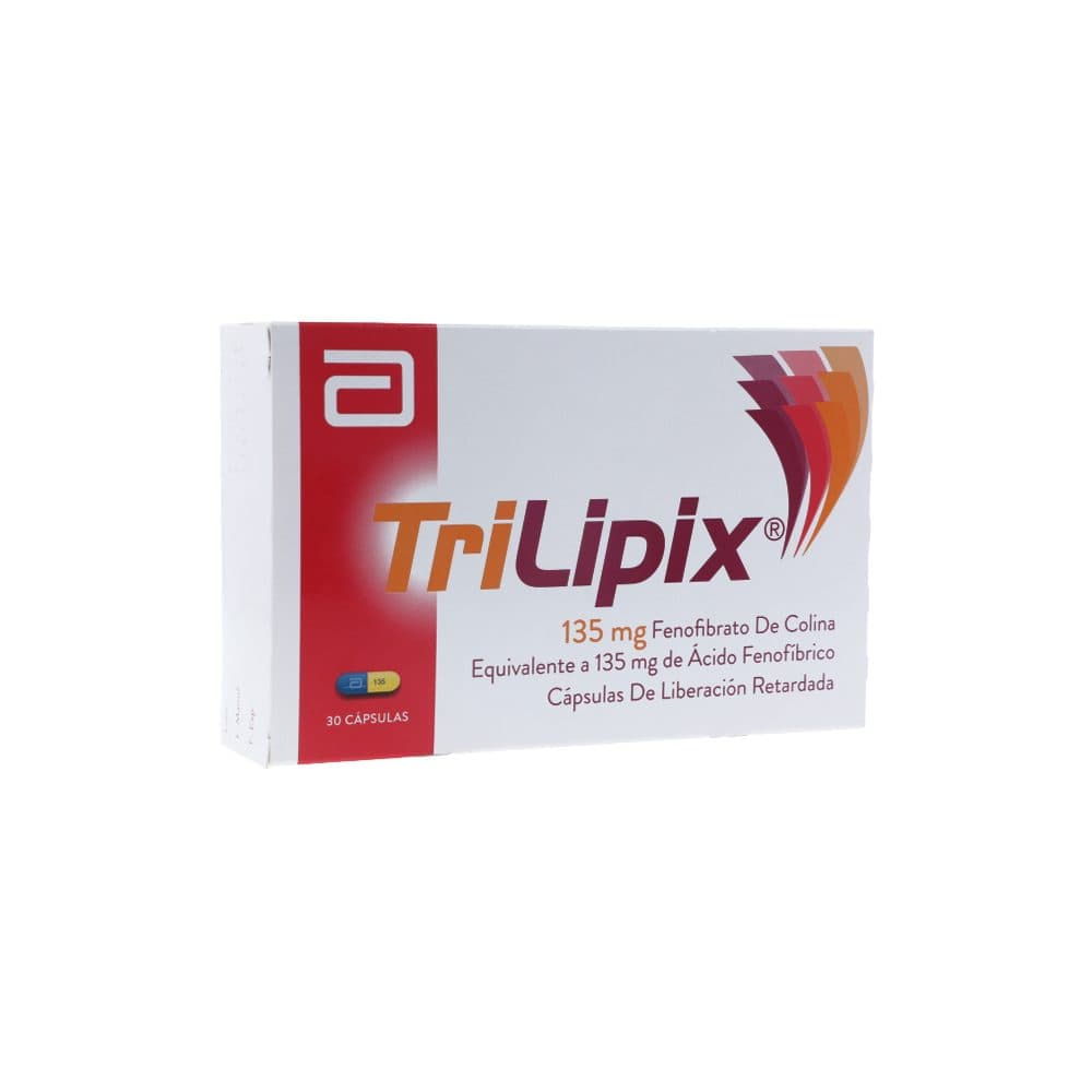 Trilipix Cápsulas Liberación Retardada 135Mg Caja X 30