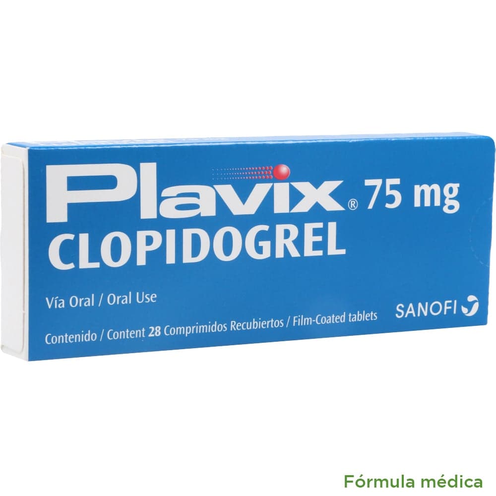 Plavix Tabletas Recubiertas 75Mg Caja X 28