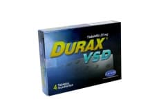 Durax Vsd 20Mg Caja X 4 Tabletas Recubiertas