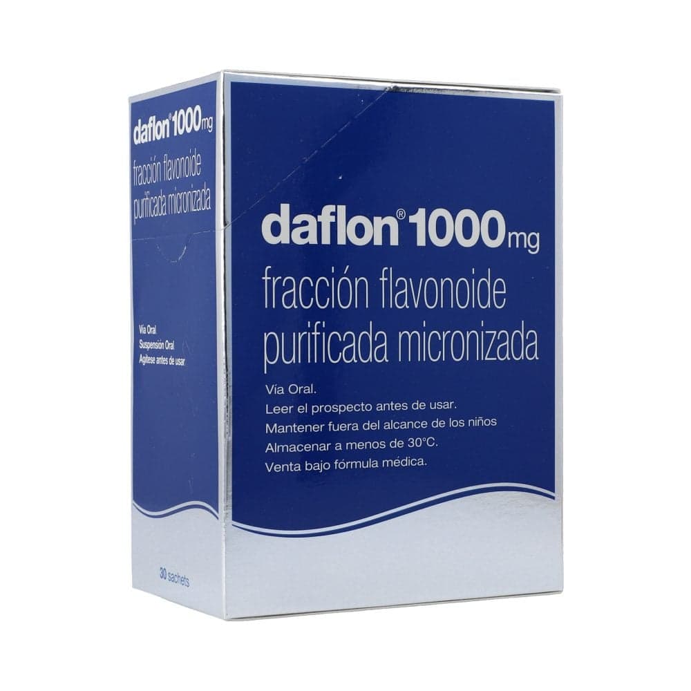 Daflon Suspensión Oral (900+100)Mg/10Ml Caja X 30 Sobres X 10 Ml