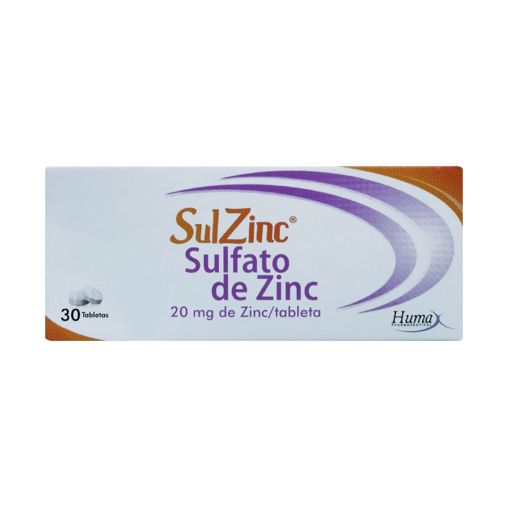 Sulzinc Tableta Recubierta 20Mg Caja X 30