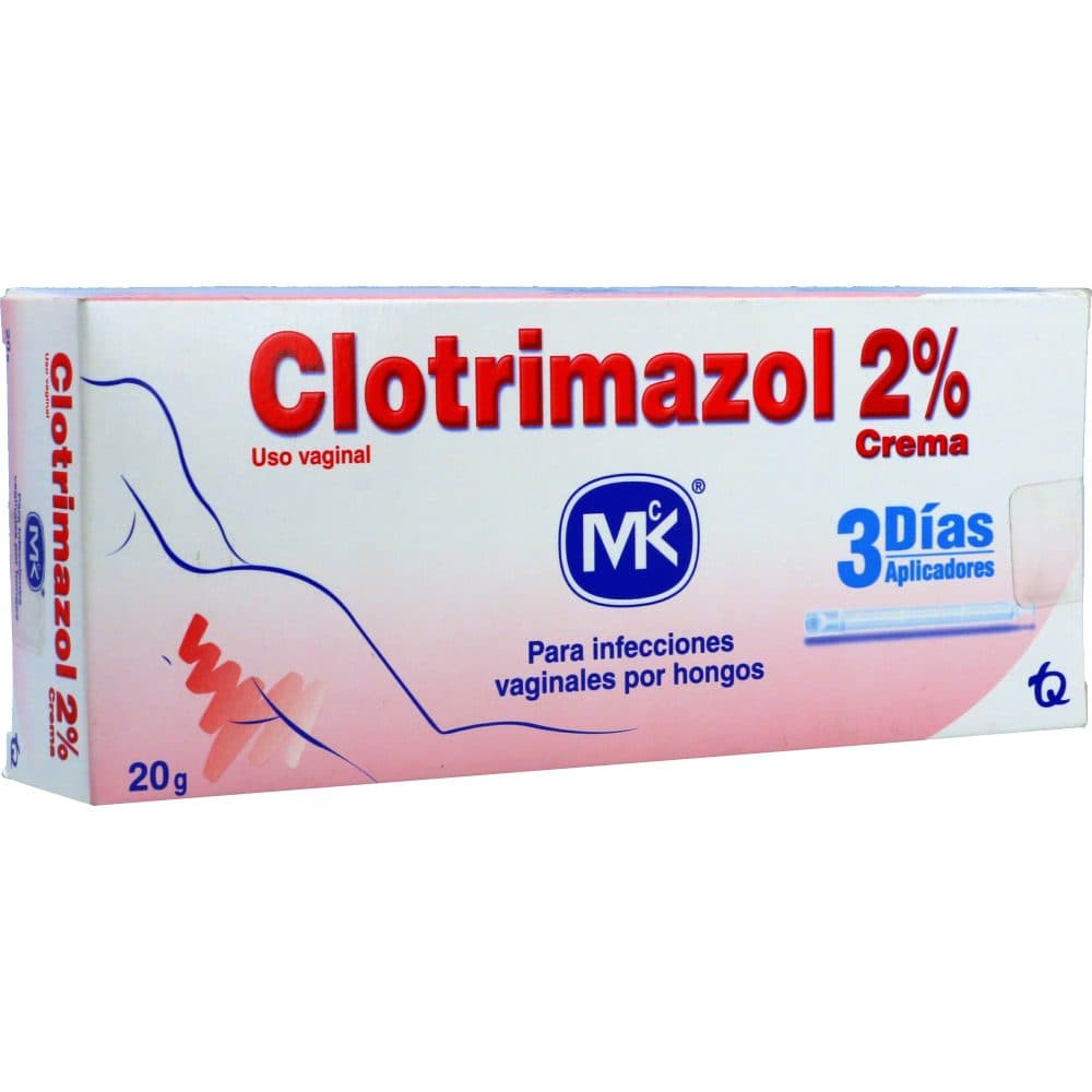 Clotrimazol 2% Crema Vaginal Mk Tubo X 20 Gr