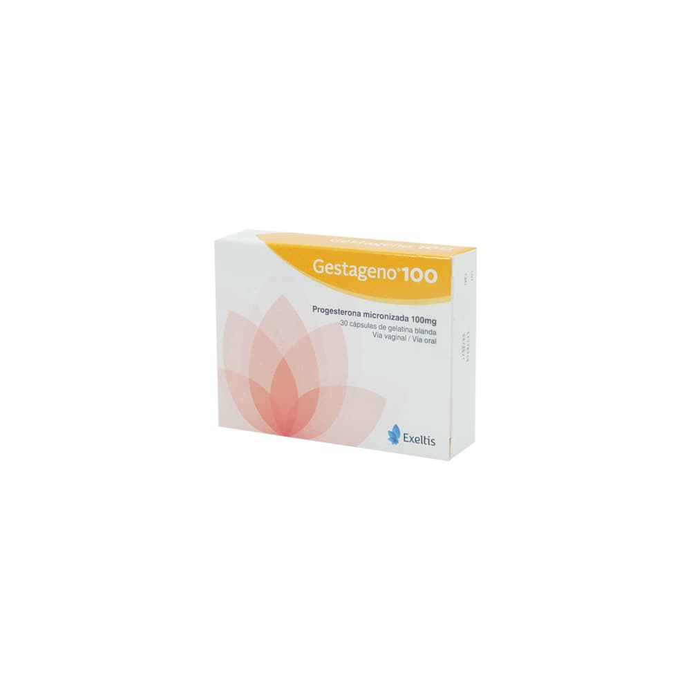 Gestageno 100Mg Cápsulas Blandas Caja X 30