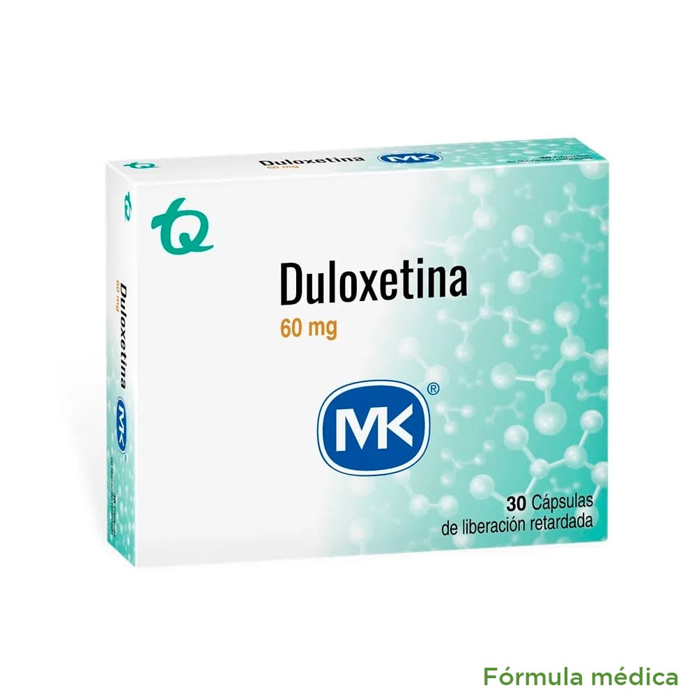Duloxetina 60Mg Cápsulas Liberación Retardada Caja X 30 Mk