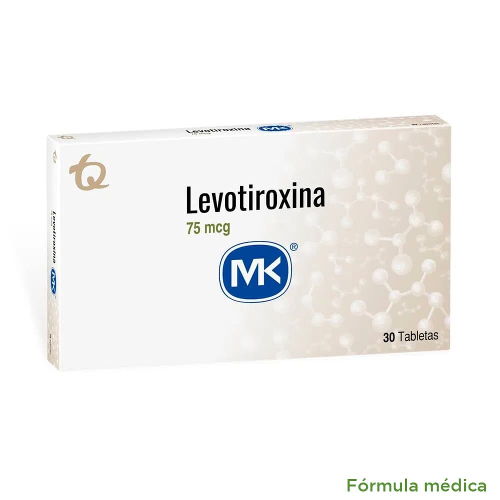 Levotiroxina 75Mcg Tabletas Caja X 30 Tabletas Mk