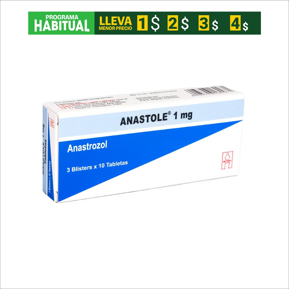 Anastole 1Mg Tabletas Caja X 30
