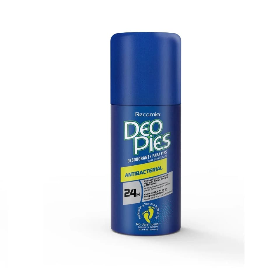 Desodorante Para Pies Antibacterial Deo Pies En Spray Frasco X 180Cc