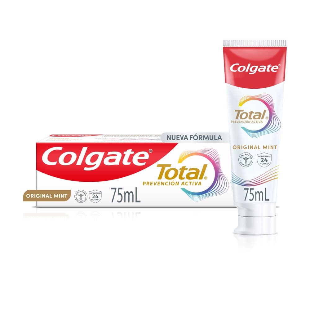 Crema Dental Colgate Total Original Mint Prevención Activa 75Ml