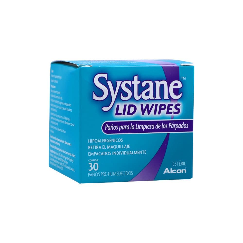 Paños Húmedos Systane Lid Wipes Líquido Caja X 30